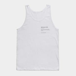 Thecameraville Dictionary black font Tank Top